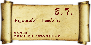 Bujdosó Tamás névjegykártya